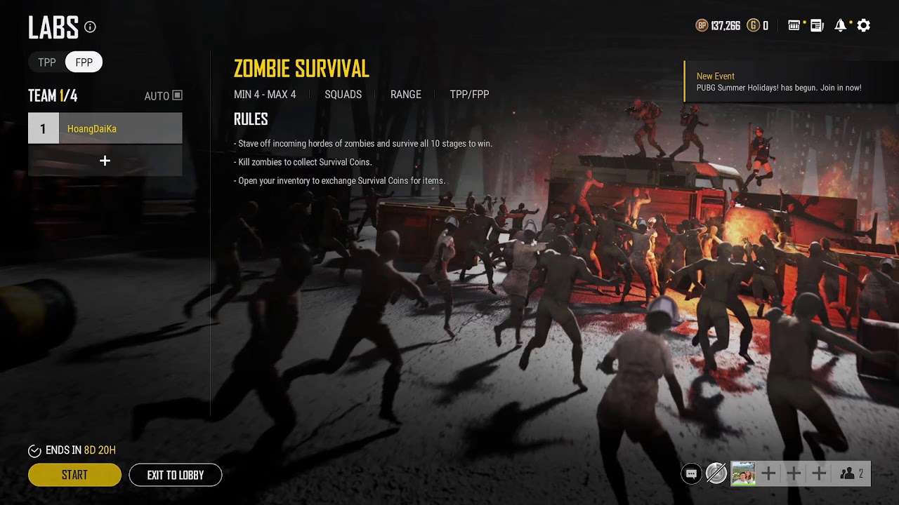 PUBG Zombie Defense game mode - First Look Gameplay #1