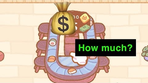 Kuma Sushi Bar how much does the sushi bar earn you?