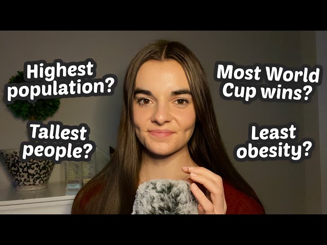 ASMR Can You Guess the Top 5 Countries in Each Category? | 30 Trivia Questions