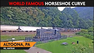 LIVE RAILCAM: Horseshoe Curve/Altoona, Pennsylvania, USA