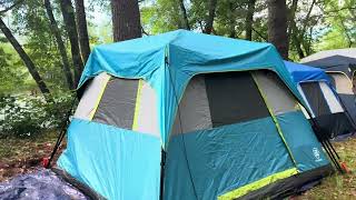 Saco river flowing backwards Father’s Day camping Maine Tornado warnings