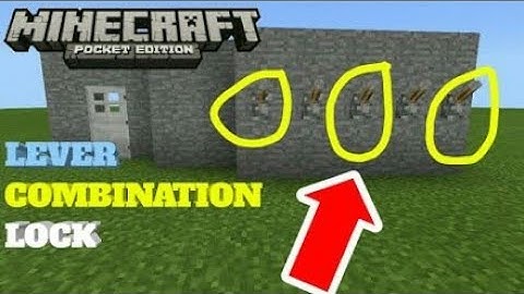 How to make Combination Locks Doors in Minecraft Java/Bedrock/Ps4/Xbox