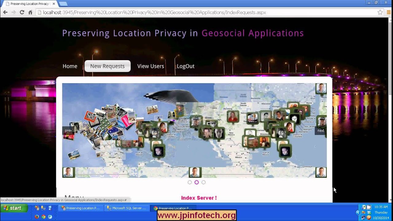 Preserving Location Privacy in Geosocial Applications in dot net - YouTube