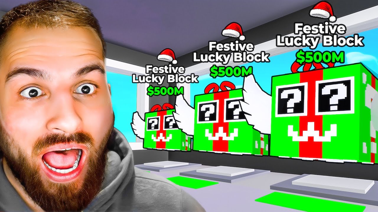 Steal a Brainrot αλλά Άνοιξα 100 Festive Lucky Blocks🎁
