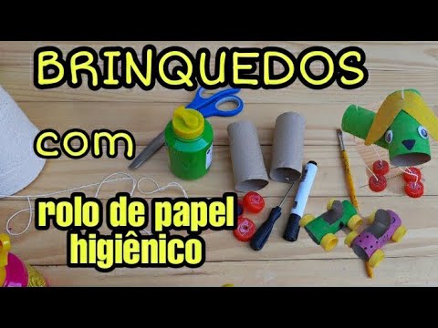 3 brinquedos infantis feitos com rolo de papel higiênico - CicloVivo