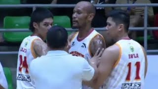 Kelly Nabong Ejected after Scuffle with Arvie Bringas | Bataan vs Davao Occ.