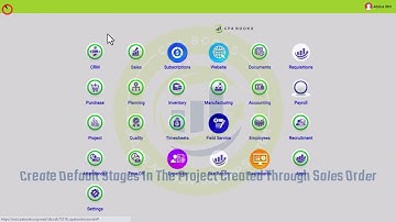Create Default Stages In The Project Created Through Sales Order