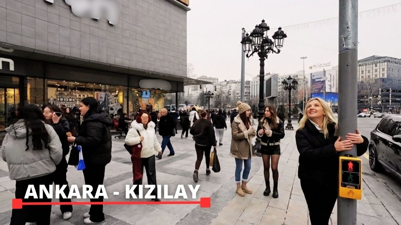 Ankara’nın Kış Atmosferi | Ankara in Winter – Walking Around Kızılay [4K/60Fps]