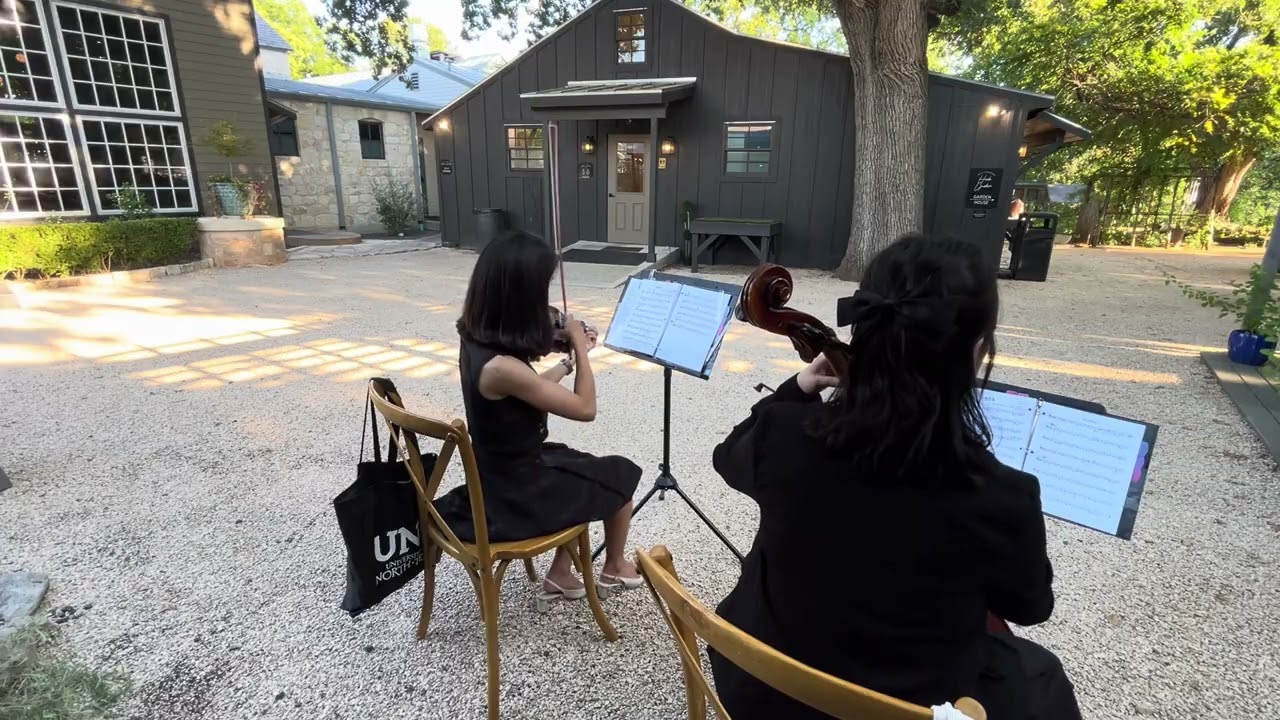 L.O.V.E. — String Duo, Cocktail Hour at Hill Country Herb Garden, Fredericksburg TX