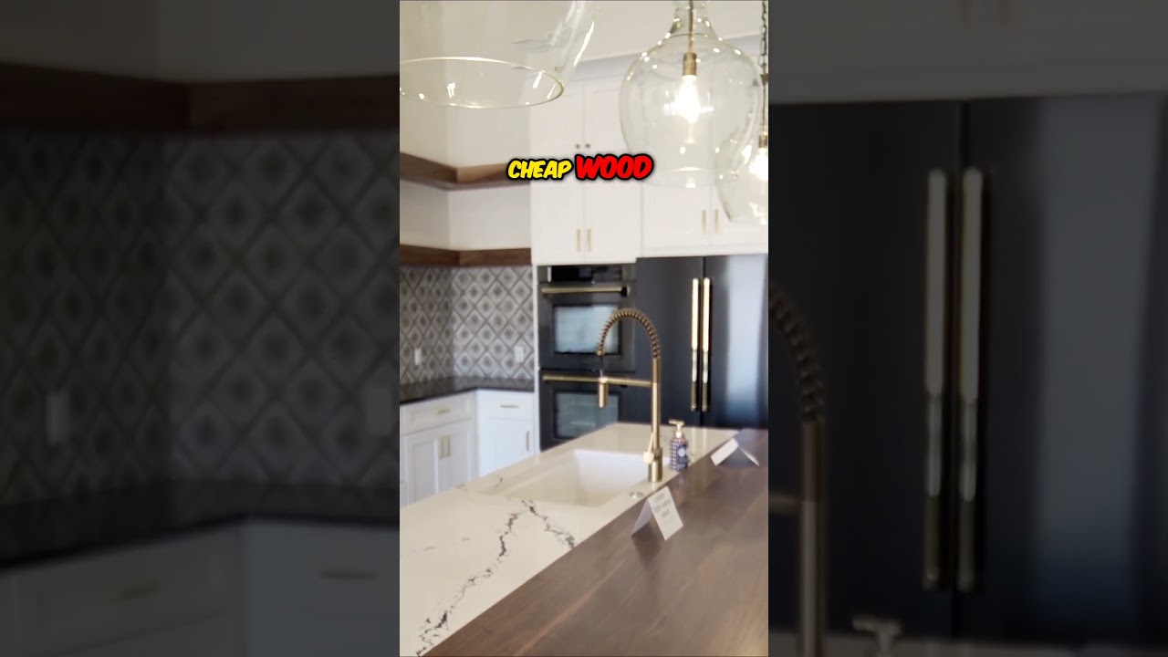 Discover the Beauty of Custom Pendant Lights and Walnut Island in Your Kitchen #realestate