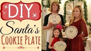 Diy Santa Cookie Plate Easy With Sharpie Pens By Michele Baratta