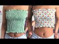 How to Make a Smocked Tube Top! (Shirring) | Sewing with Key