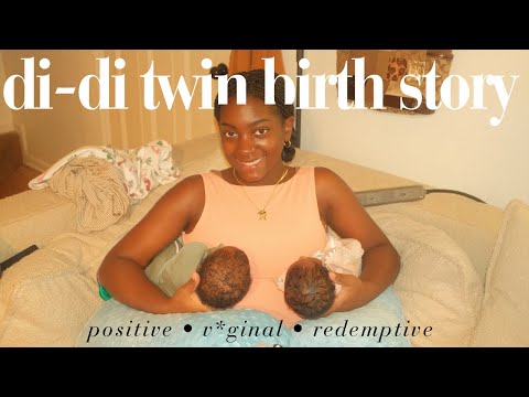 my POSITIVE di-di twin birth story! *full video*