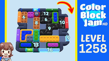 Color Block Jam Level 1258 Solution Walkthrough