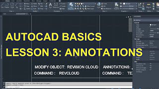 AutoCAD Basics_Lesson 3: Annotations (Texts, Dimensions, Leader)