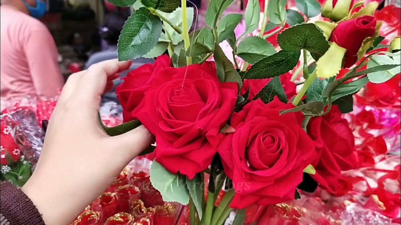 Flowers / Gifts in Sadar bazar Patri market Delhi ll Artificial Flowers