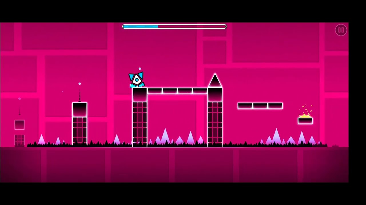 segundo nivel de geometry dash con todas las monedas - YouTube