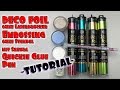 deco foil Anleitung | glue pen | Embossing | Tutorial - ohne Laserdrucker