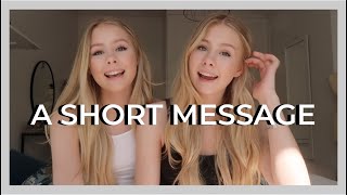 A SHORT MESSAGE - izaandelle