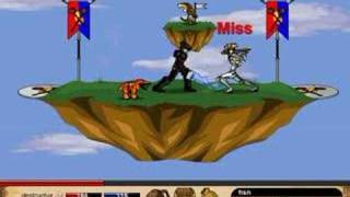Me fighting in PvP on Dragonfable!