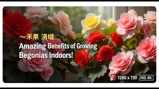 🌸  Amazing Benefits of Growing Begonias Indoors! (You’ll Want One!)