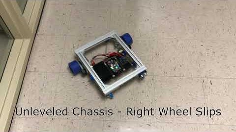 Scuttle Robot - Wheel Slip with unlevel chassis