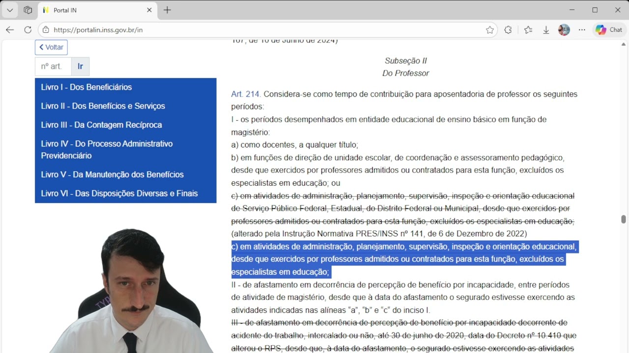 Tempo de Contribuição no Magistério: Professor, Coordenador e Afastamentos