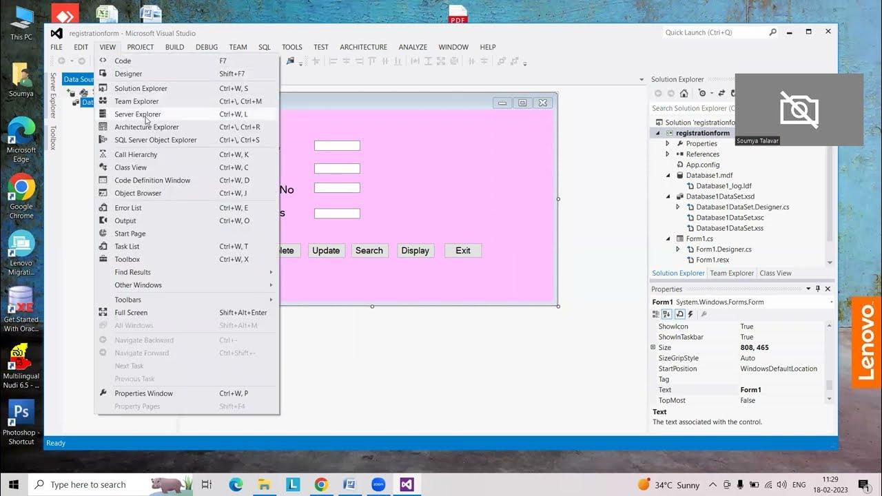 Database Connection, Insert, Delete, Update operations - YouTube