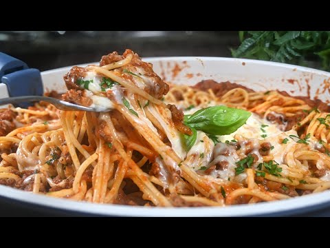 I Ve Never Had Spaghetti And Meat Sauce This Good The Easiest Dinner 