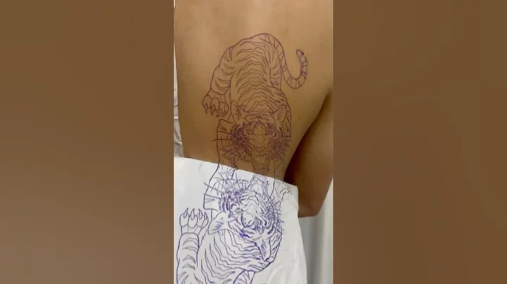 Audersigt® P19 tattoo printer and sliver label transfer paper Skin absorption effect#tattooartist