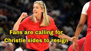 Fans Indiana fever demand Coach Christie Sides Fired For 'Benching' Caitlin Clark