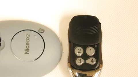 Nice Flor-S Compatible transmitter Programming from receiver