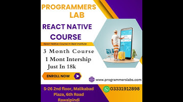 Complete React Native and Redux Course in Rawalpindi Islamabad