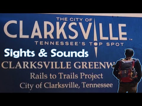 The Sights and Sounds of The Greenway  Clarksville TN Greenway  Relaxing Hike In 4K