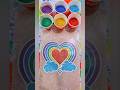 coloring love rainbow sand art 🌈//Satisfying Sand Art ASMR #shorts #sandart #asmr#bome