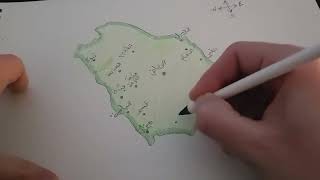 ASMR Arabic Saudi Arabia Map drawing - ASMR رسم خريطة المملكة العربية السعودية screenshot 3