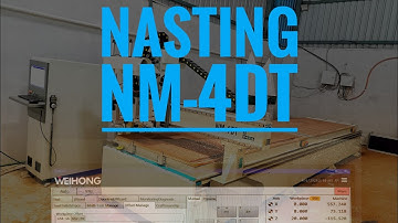 How To Operate An NC Studio Windows Based PC CNC Controller || NASTING 4 HEAD CNC || NM-4 DT