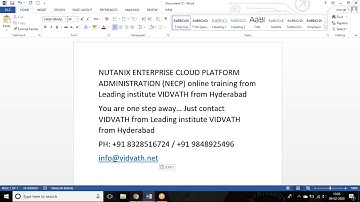 Nutanix Enterprise Cloud Platform AdministrationNECP Online Training
