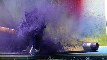 Exploding Spray Paint at 2500fps   The Slow Mo Guys cut version