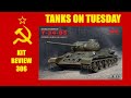 ICM T-34/85 WW2 SOVIET MEDIUM TANK, 1/35, 35367; TANKS ON TUESDAY, KIT REVIEW 306.