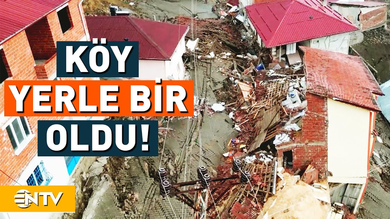 Tokat'ta Heyelan Köyü Yerle Bir Etti, 12 Ev ile Cami Yıkıldı! | NTV