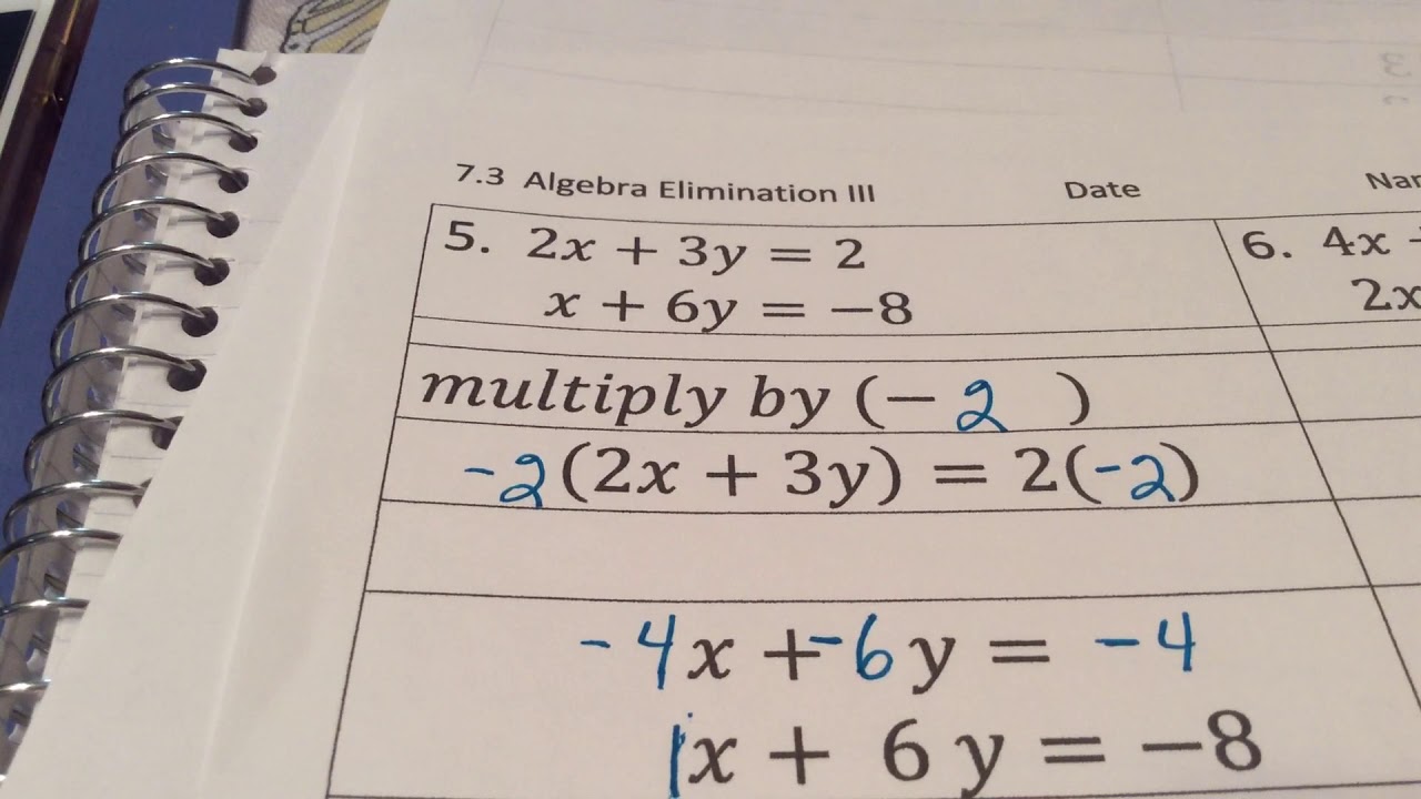 7 3 Algebra Elimination Notes III YouTube 7-3-algebra-elimination-notes-iii-youtube