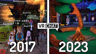 The Evolution of the VRChat Hub & Home (2017 - 2023)
