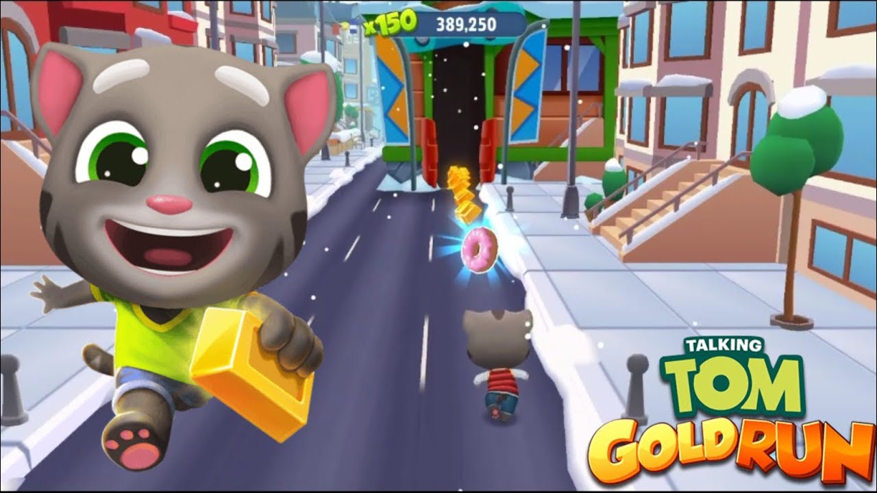Talking Tom Gold Run Unlimited Run Android iOS Gameplay Gold Run