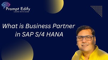 Business partner in SAP S/4 HANA