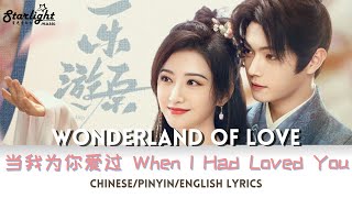 Wonderland of Love 《乐游原》 OST 当我为你爱过 (When I Had Loved You) 池约翰 C.J 【Chinese/Pinyin/English Lyrics】
