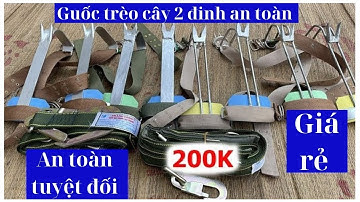 Dụng Cụ Trèo Cây Đa Năng| Guốc Trèo Cây 2 Đinh Mới Nhất 2023| Cách Sử Dụng An Toàn - Hiệu Quả