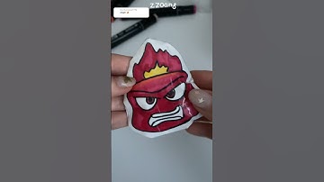 Inside out 2 anger 🔥 paper squish tutorial #paperdiy #papercraft #papersquishy