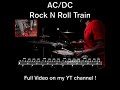 ACDC - Rock N Roll Train - Drum Cover (with scrolling drum sheet)