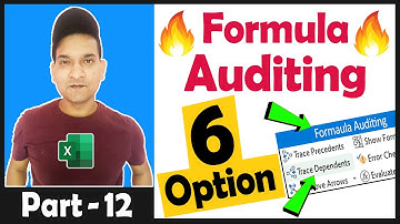 Excel Formula Auditing Tools | Excel Trace Precedents and Dependents
